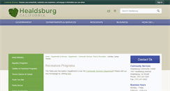 Desktop Screenshot of healdsburgparksandrec.org