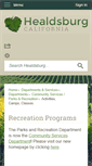 Mobile Screenshot of healdsburgparksandrec.org